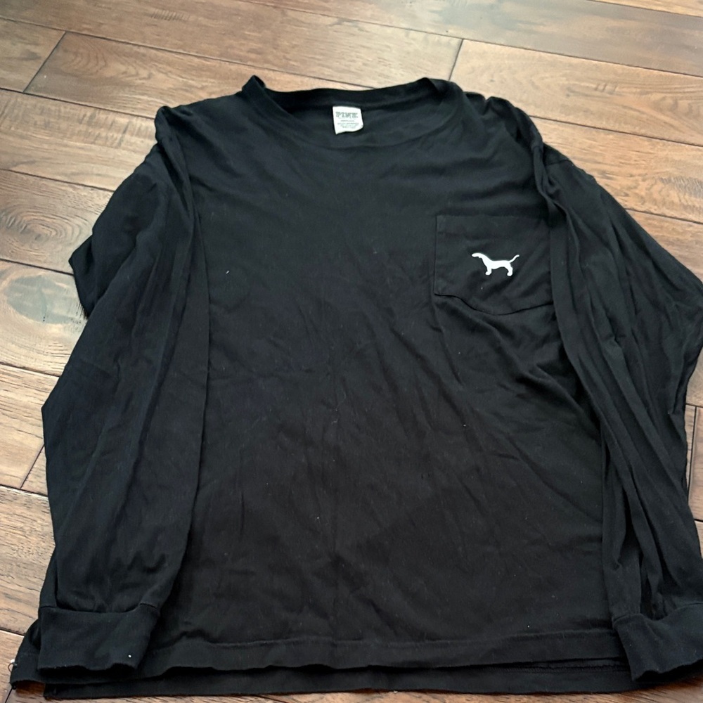Victoria's Secret Black Long Sleeve Tee